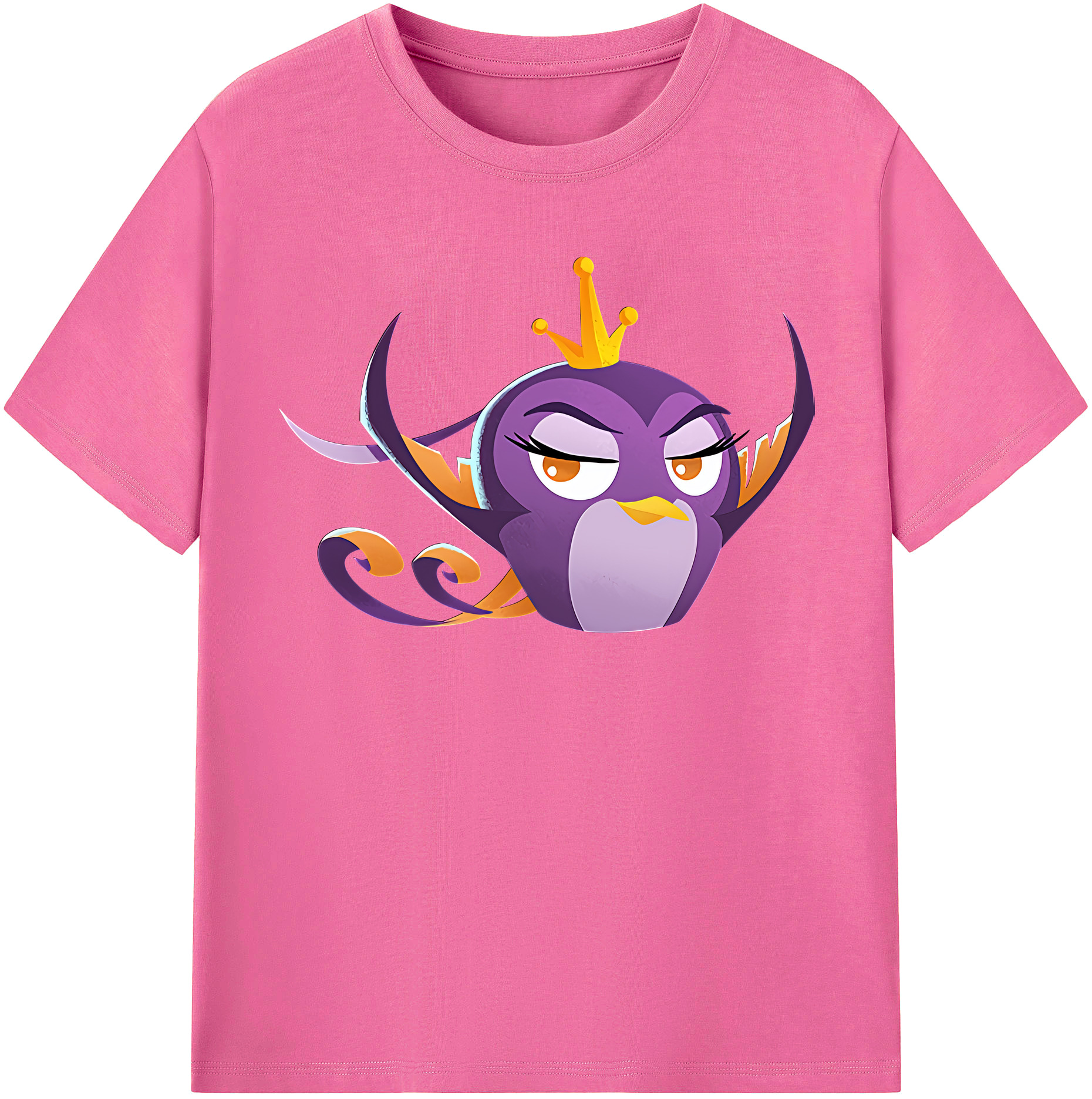 （画像用） Angry Birds アングリーバード レディースカジュアルプリントTシャツ（綿100％）